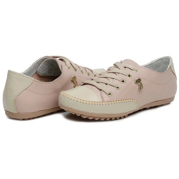 Mocatênis Julieta Nude com Bege