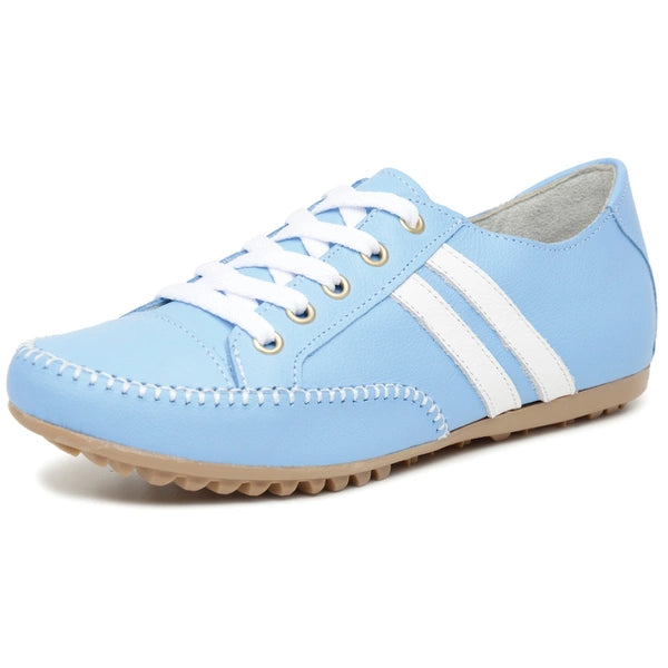 Mocatênis Julieta Azul Claro com Branco