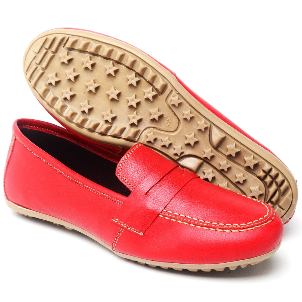 Mocassim Comfort Vermelho