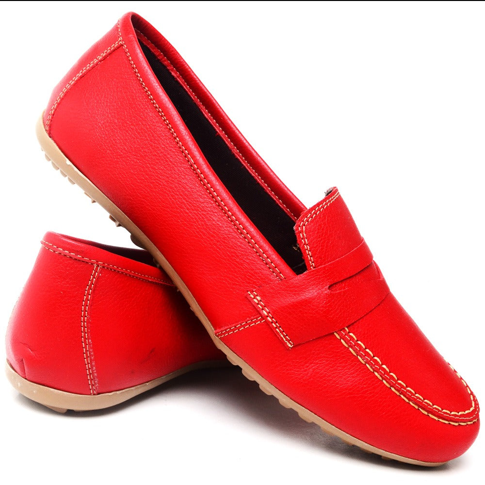 Mocassim Comfort Vermelho